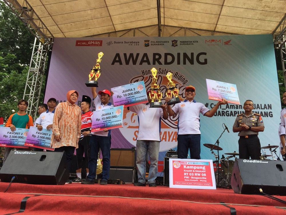 26 Kampung Menggelar Honda Safety Riding Kelana Kota Surabaya, Meriah Acarane Cak ! 1 Honda Safety Riding Kelana Kota Surabaya Makin Meriah di 26 Kampung1