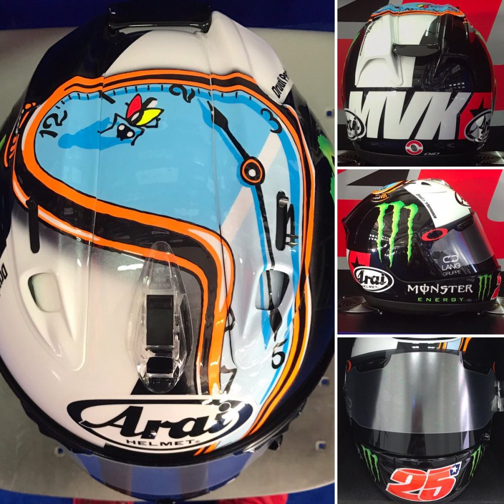 3 Helm Baru Rider 'Pembunuh' MotoGP 2018 4 Maverick Vinales Helmet preseason