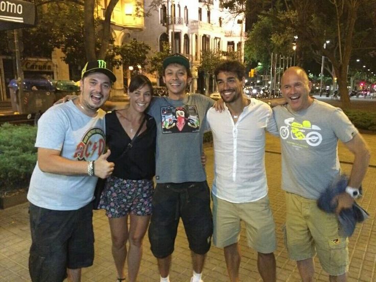 Alessio Salucci Flavia Pennetta Valentino Rossi Fabio Fognini Alberto Tebaldi