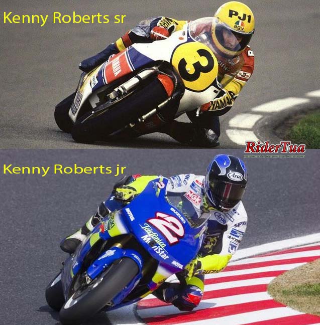 'Like Father, Like Son', Ketika Anak dan Ayah Seorang Pembalap ! 3 Kenny Robert Jr dan Kenny Robert Sr - ridertua