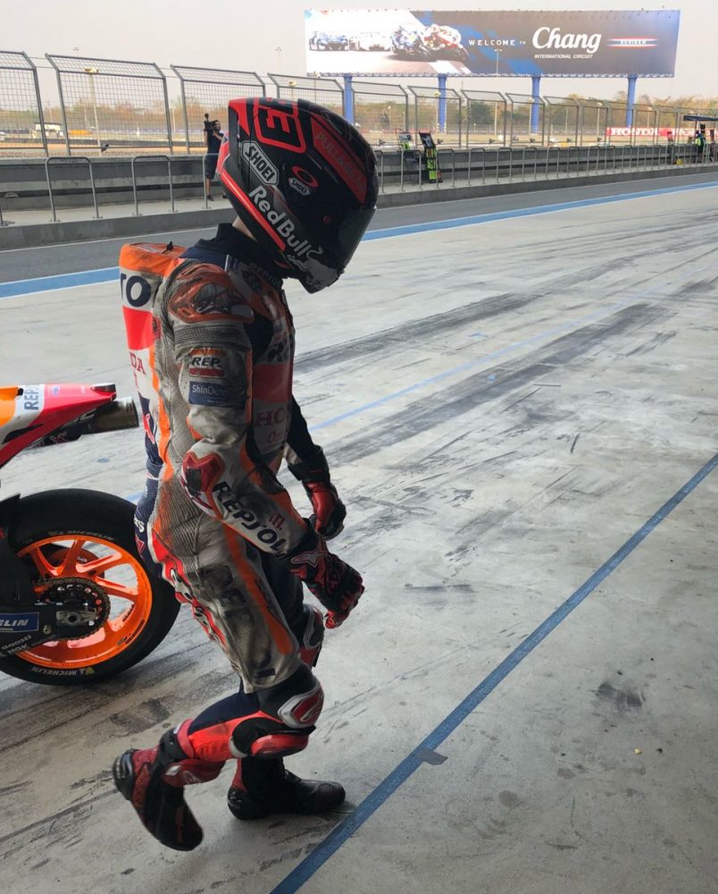 Marc Marquez Jatuh untuk Pertama Kalinya di Thailand 2 Marc Marquez jatuh Thailand