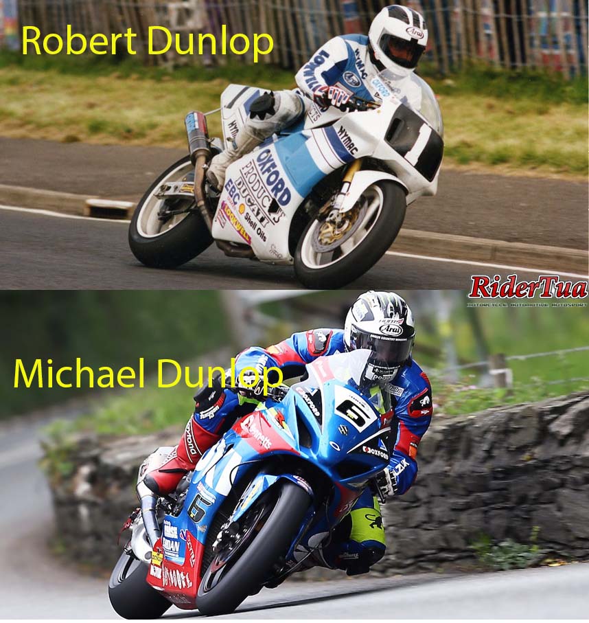'Like Father, Like Son', Ketika Anak dan Ayah Seorang Pembalap ! 2 Robert Dunlop dan Michael Dunlop - ridertua
