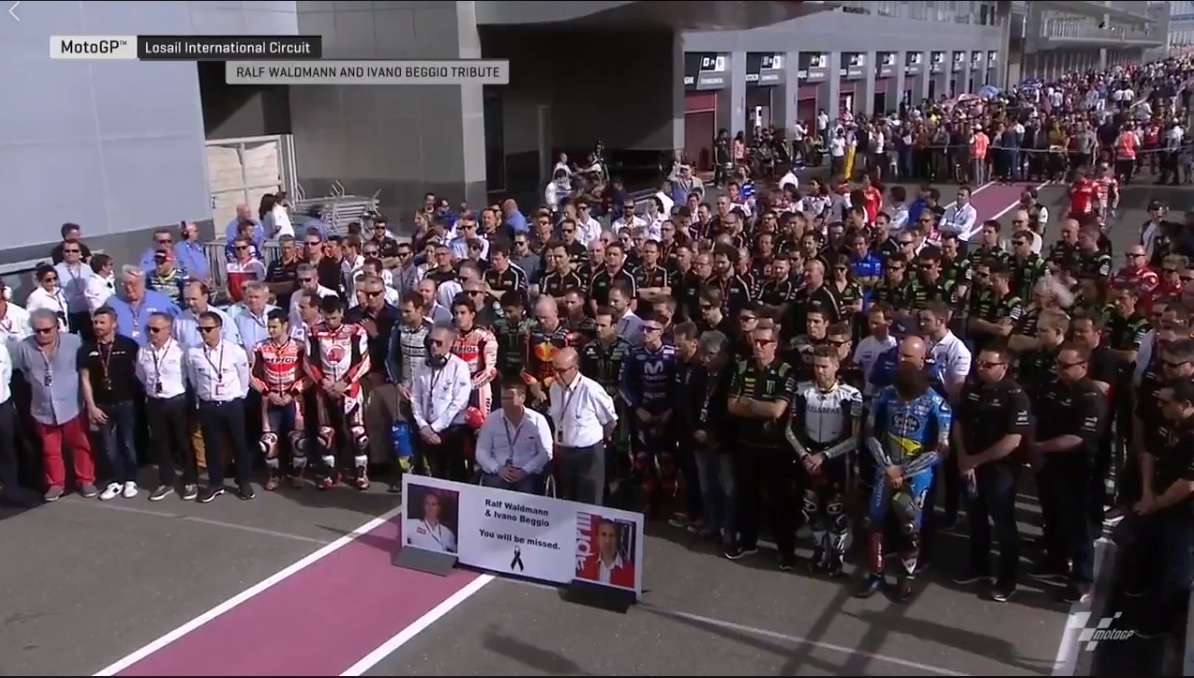 minute of silence Qatar Ralf Waldmann dan Ivano Beggiopendiri Aprilia