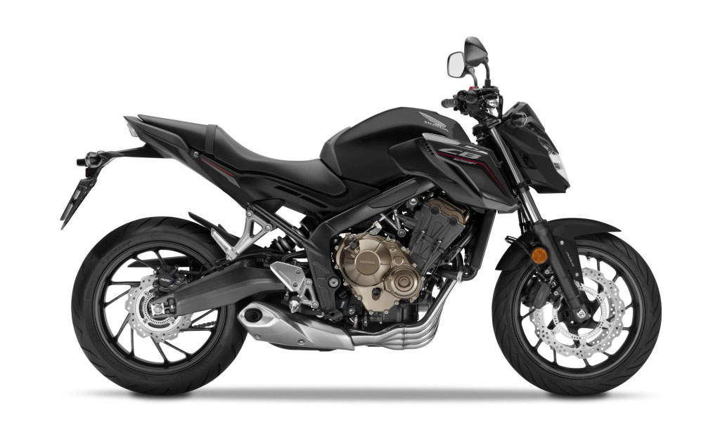 Honda CB650F Mat Gun Powder Black Metalic.