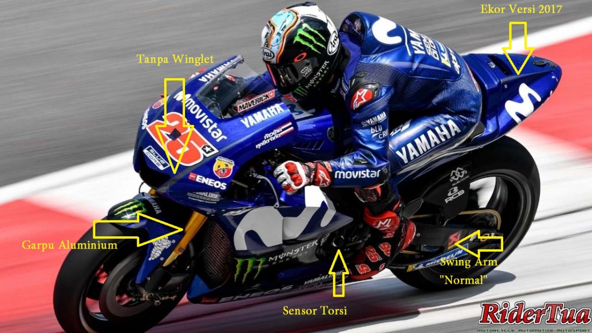 Inilah Perbedaan Motor M1 Rossi Vinales Zarco dan Syahrin di Qatar 1