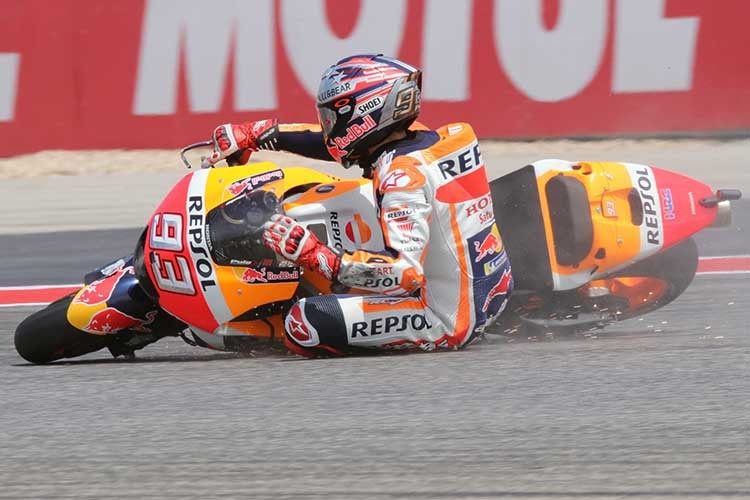 Marc Marquez Jatuh Lagi di Kualifikasi MotoGP Amerika 2018 1 Marc jatuh Austin