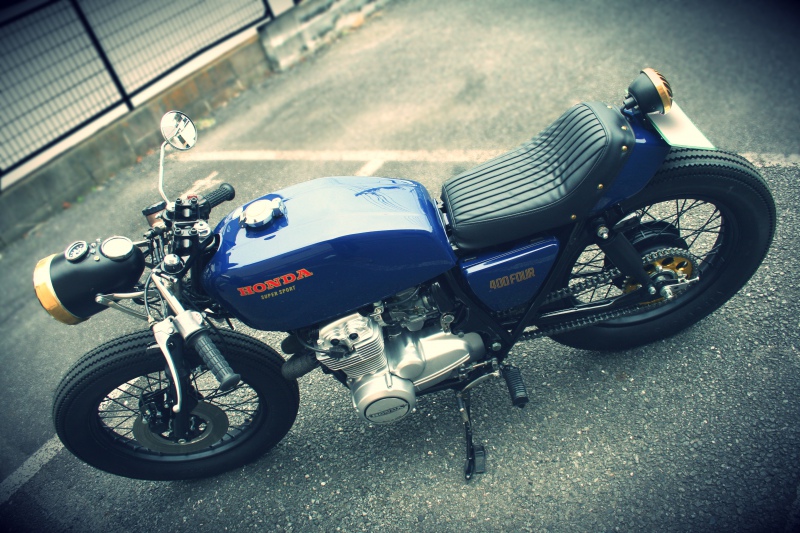 Modifikasi Honda CB400Four Dibuat Oleh Tangan Kiri 4