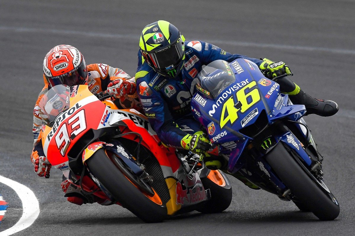 Rossi Marquez Clash