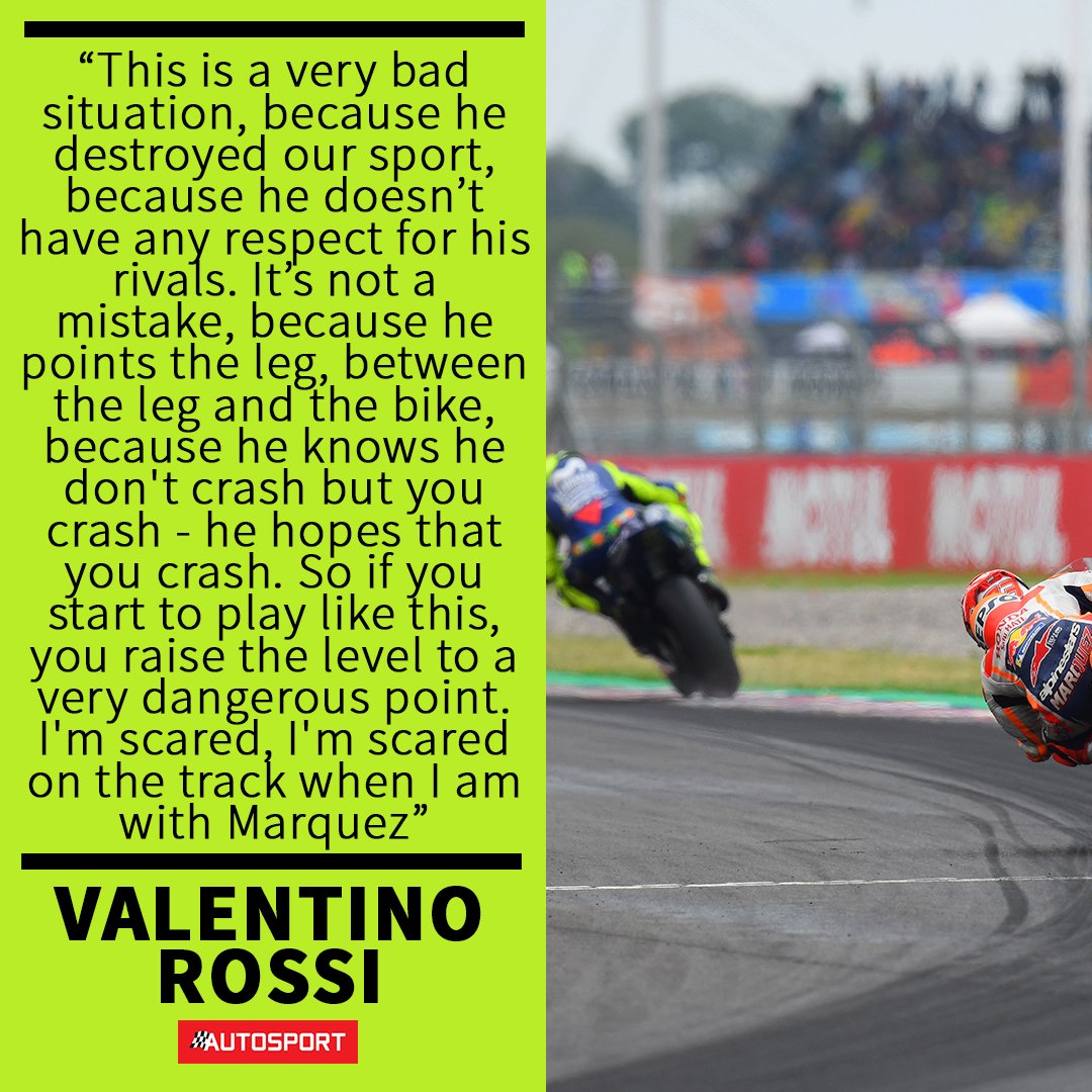 Rossi Takut Marquez