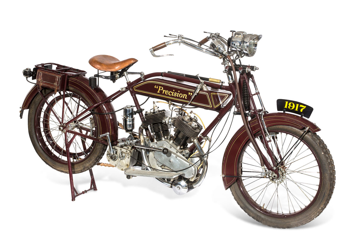 Sepeda Motor Presisi Tahun 1917 500CC V Twin Gak Pakai Rantai
