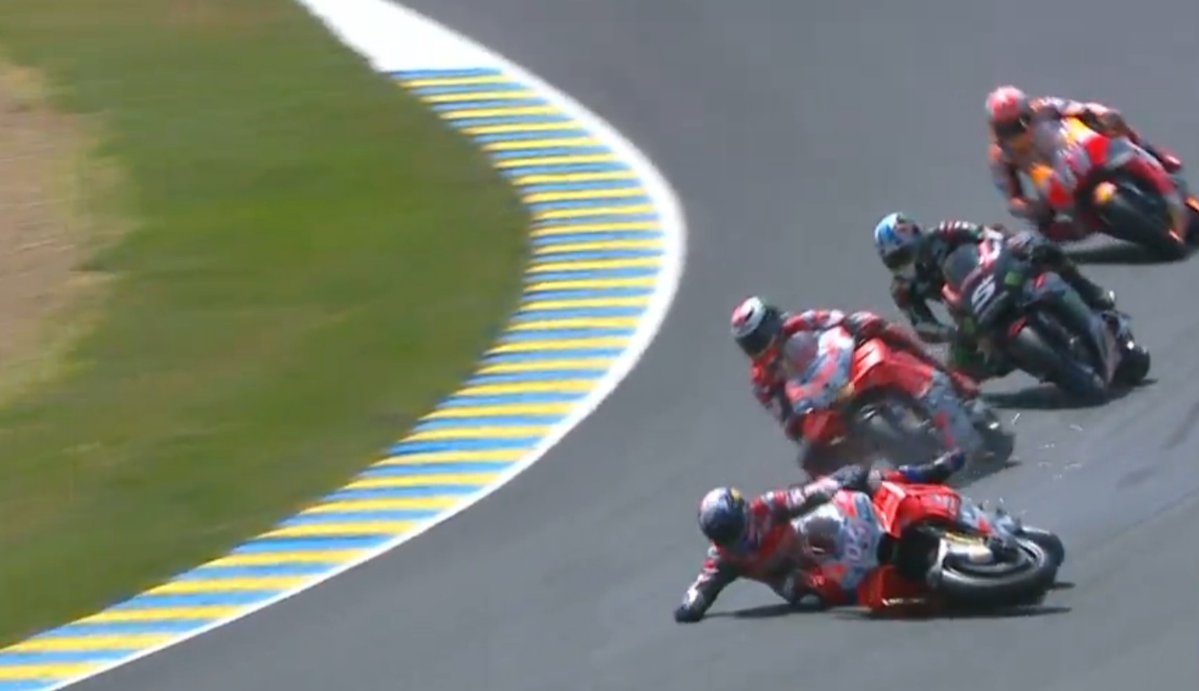 Dovizioso Crash Le mans