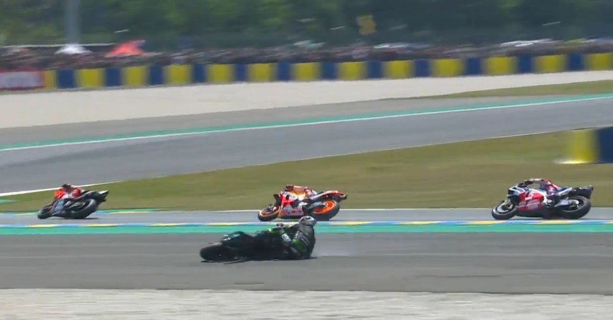 Johann Zarco Crash Le Mans