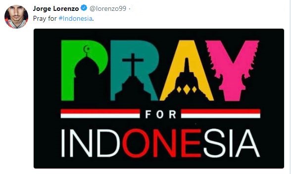 Doa MotoGP Untuk Indonesia, Dipimpin Marc Marquez 4 Pray For Indonesia