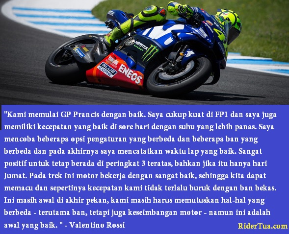 Kenapa Yamaha Cepat di Le Mans Prancis, Ini Alasan Valentino Rossi 3 Valentino Rossi FP1 Le Mans 2018