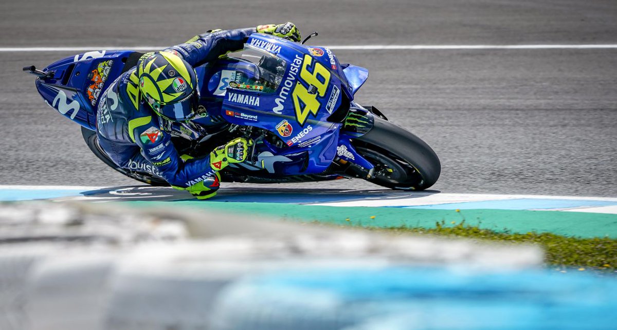 Inilah Penjelasan Rossi Kenapa Hanya Posisi-9 Latihan Jumat MotoGP Jerez 2018 1 Valentino Rossi MotoGP Jerez 2018 3