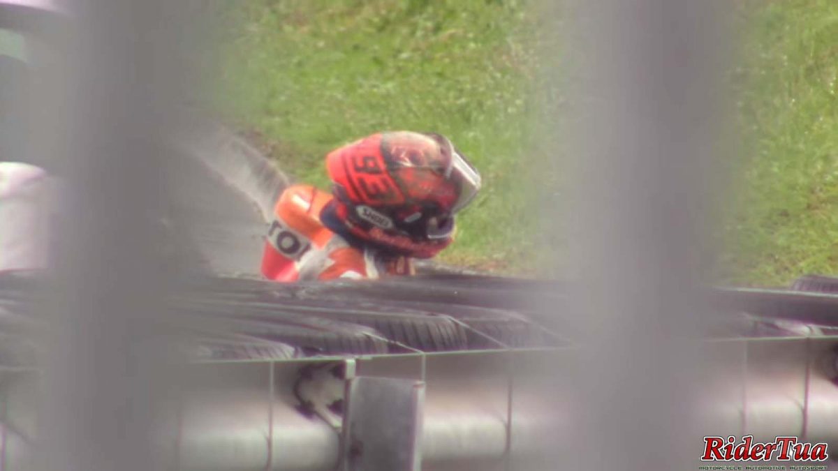 Video Terbaru Kecelakaan Parah Marc Marquez Tes Mugello Tangannya Patah 2