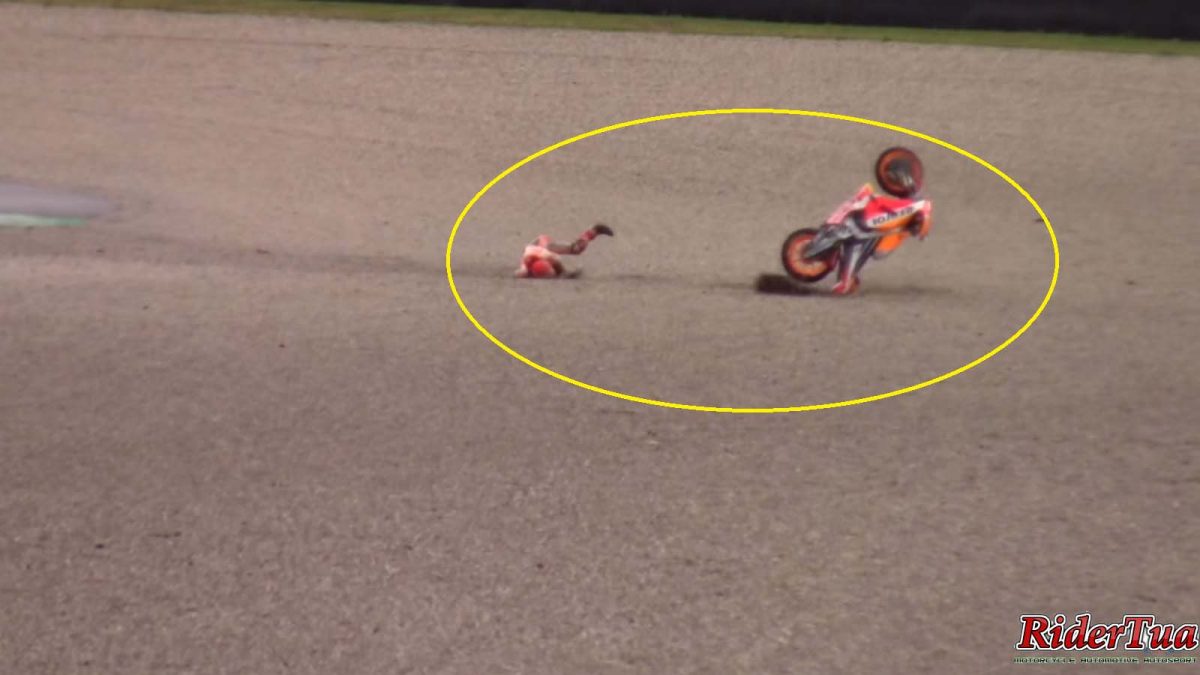 Video Terbaru Kecelakaan Parah Marc Marquez Tes Mugello Tangannya Patah