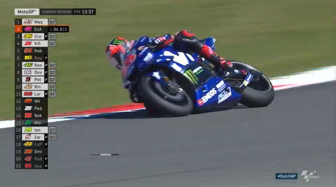 Hasil Latihan Bebas 3 MotoGP Assen Belanda 2018 3 Maverick Vinales Assen 2018 FP3