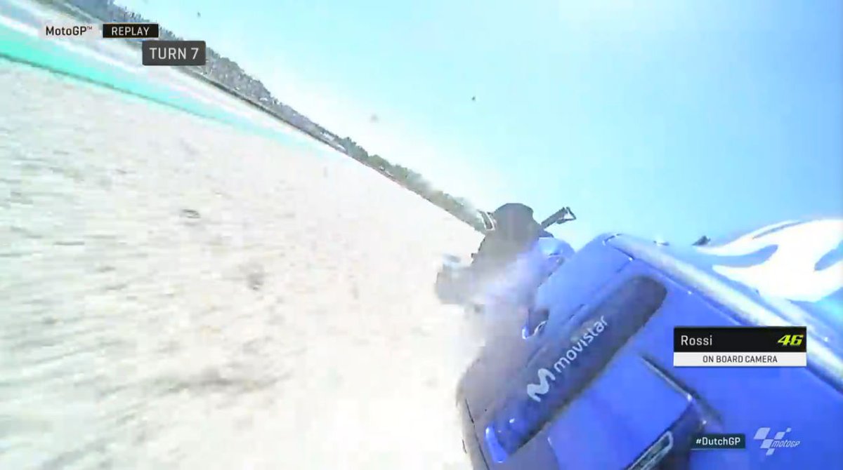 Valentino Rossi Crash Assen Belanda FP4