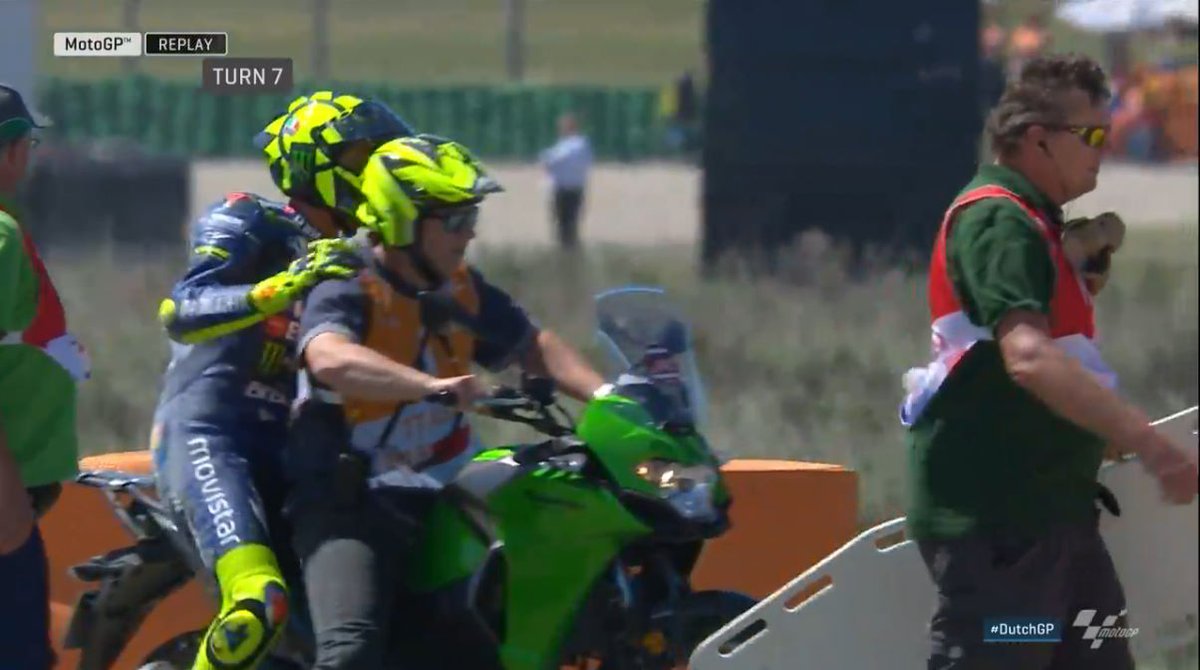 Valentino Rossi Crash Assen FP4