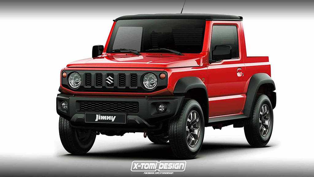 Suzuki Tertarik Buat Jimny 5 Pintu untuk Pasar Global 2 suzuki jimny pickup rendering