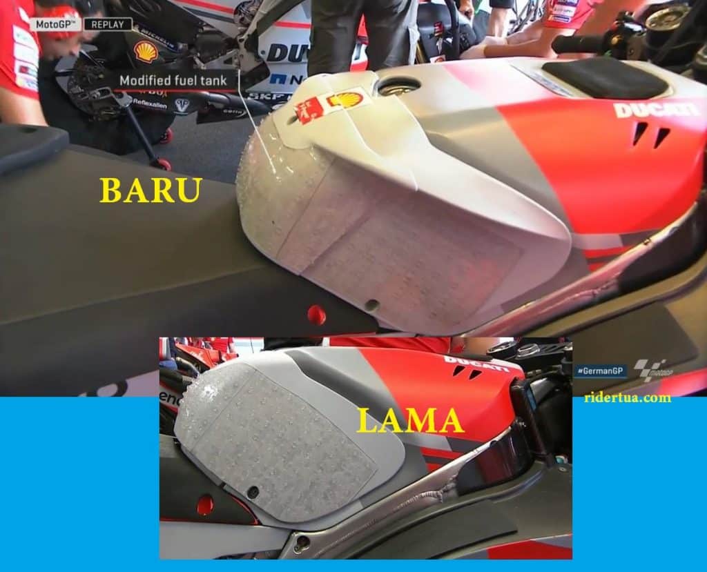 Ternyata Jejak-jejak Lorenzo Masih Ada di Motor Ducati GP20 2 Modifikasi tangki Lorenzo Jerman