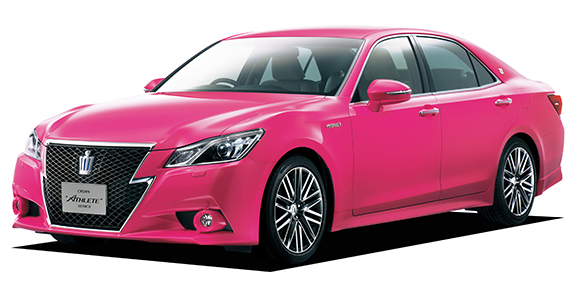 Hubungan Warna Mobil dan Kepribadian Seseorang 5 Toyota Crown Athlete Pink Front Design