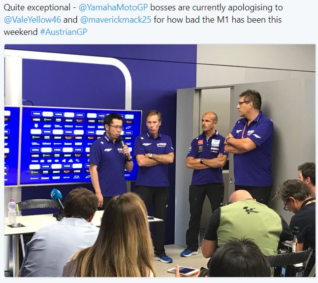 Bos Yamaha minta maaf Rossi