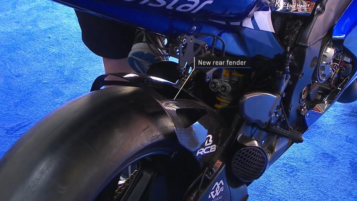 Mud guard belakang yamaha M1 Rossi ventilator