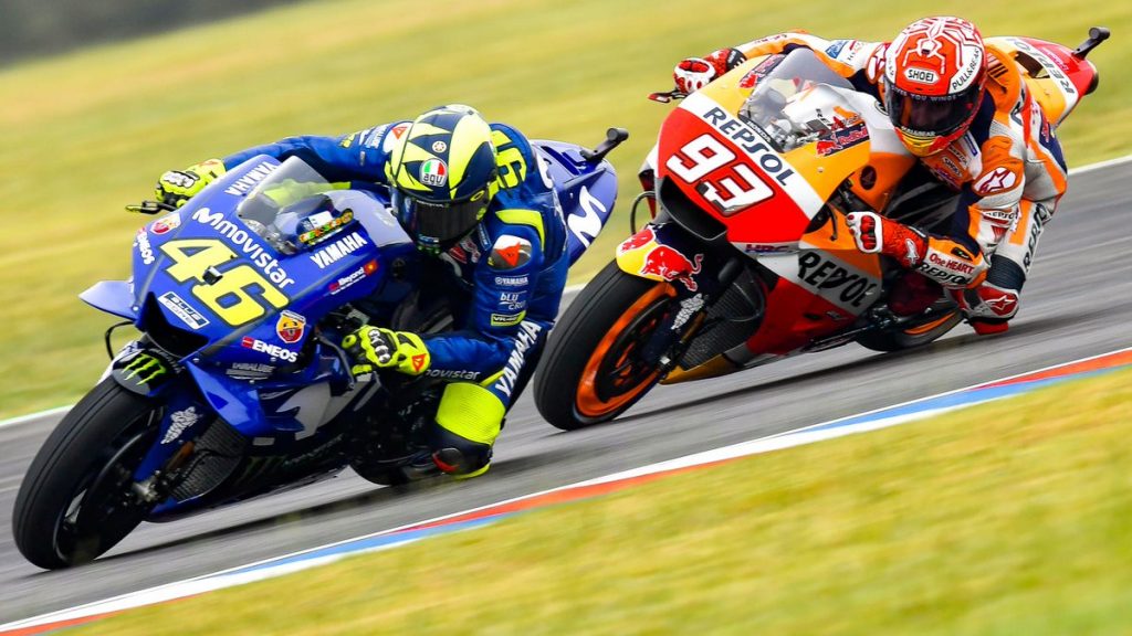 Siapa Pembalap Terkuat di MotoGP dalam Pertarungan Jarak Dekat? 1 Rossi marquez