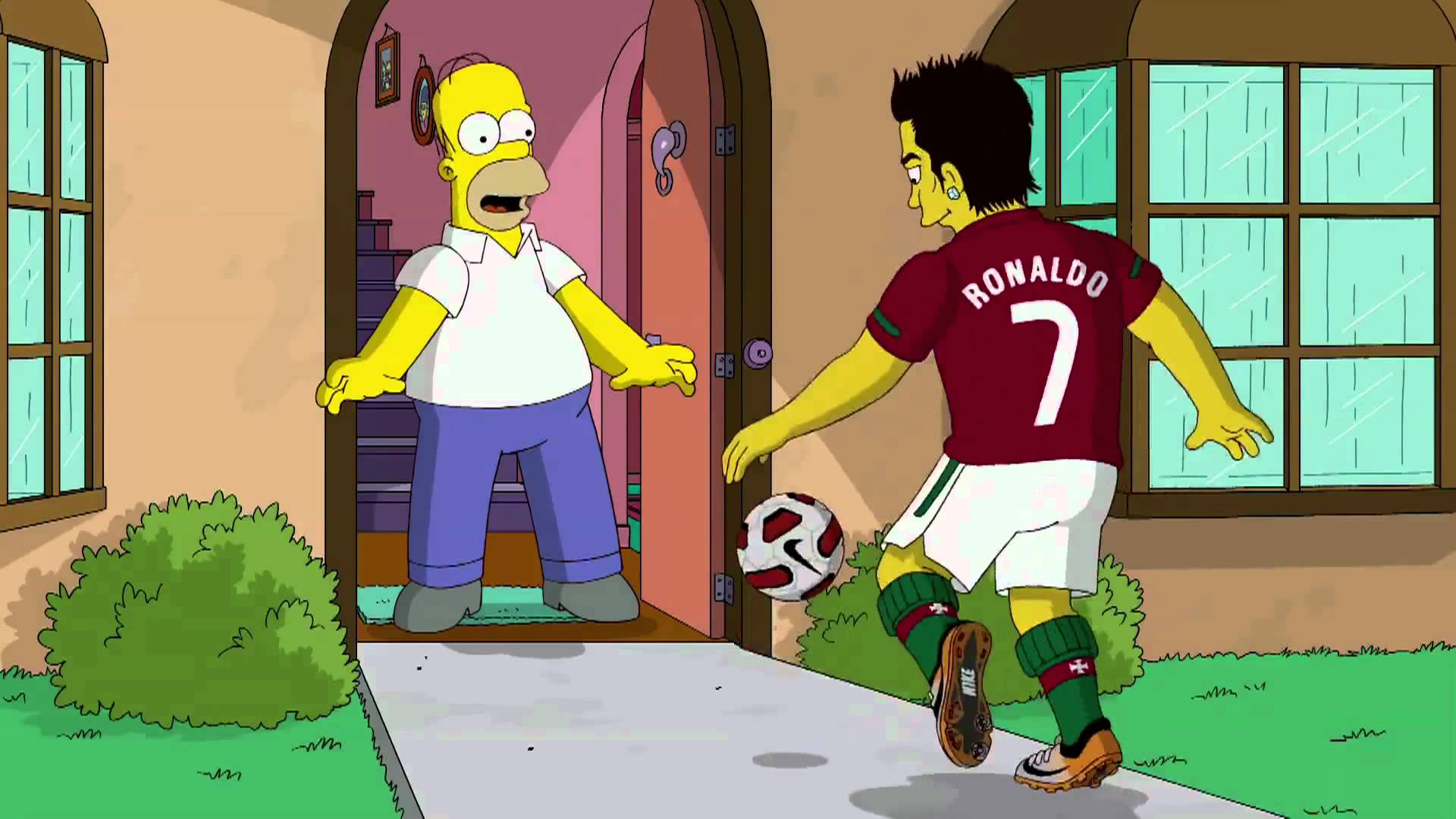 Cristiano Ronaldo on The Simpsons