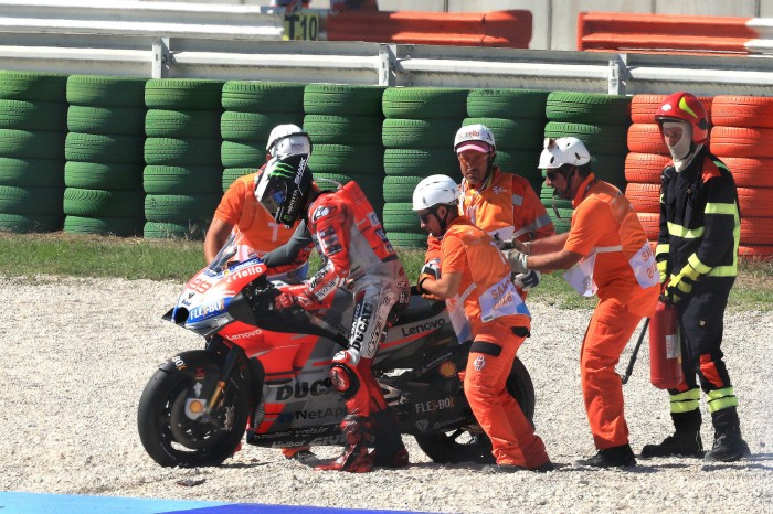 Jorge Lorenzo Crash Misano 2018