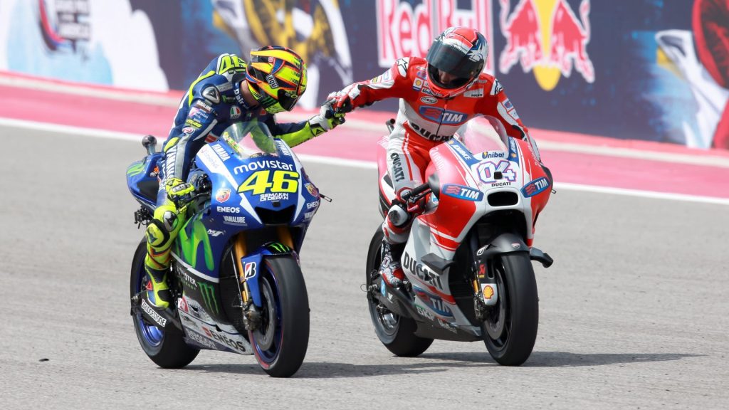 Ikuti Jejak Valentino Rossi, Dovizioso Akan Dirikan Akademi Mirip VR46 1 Valentino Rossi Andrea Dovizioso MotoGP COTA Austin Texas