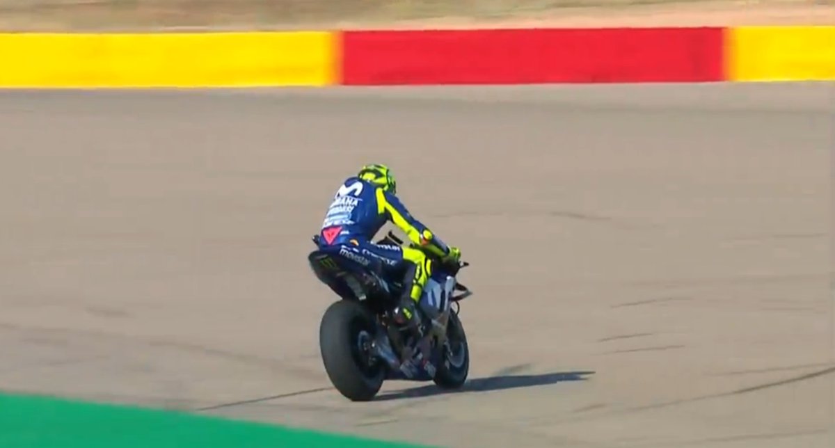 Hasil Latihan Bebas 1 (FP1) MotoGP Aragon 2018 3 Valentino Rossi Aragon FP1