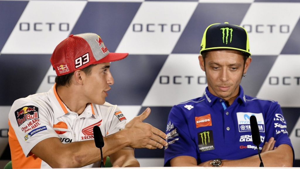 Dovizioso: Valentino Rossi Membuat Marc Marquez Tidak Bisa Tenang 2 Valentino Rossi Tolak jabat tangan dengan Marquez