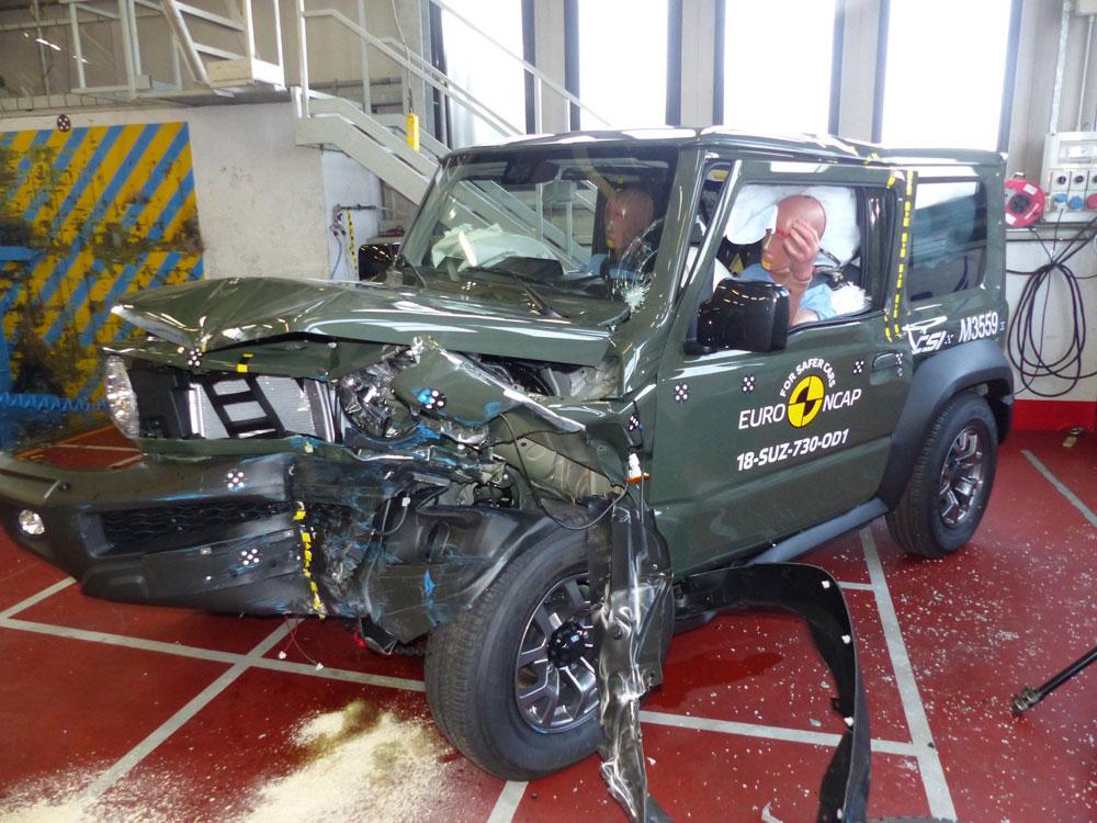 Inilah Hasil Uji Tabrak Suzuki Jimny 2 suzuki jimny dapat 3 bintang keselamatan dari euroncap