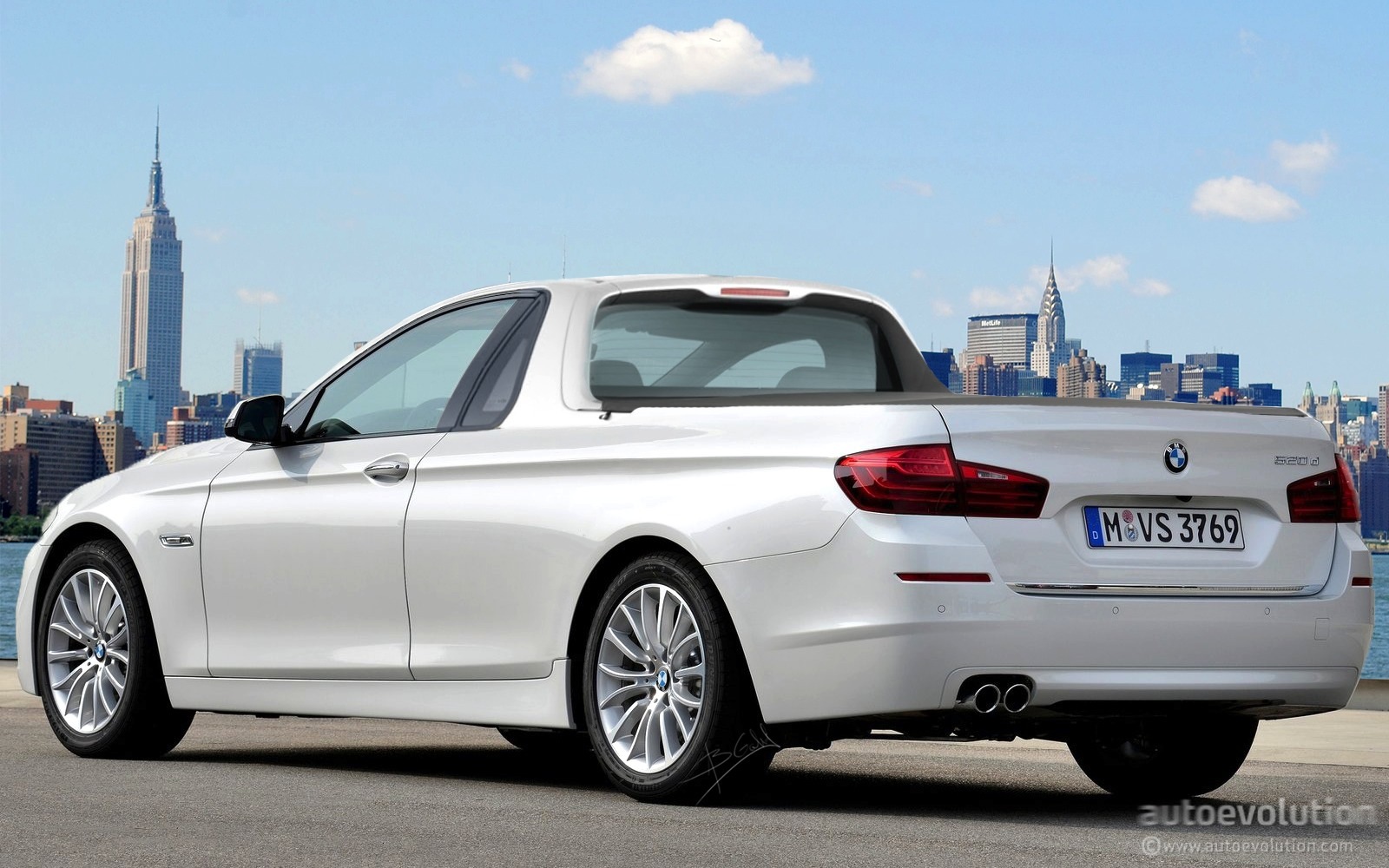 Ketika Mobil Sedan BMW Dibuat Jadi Pikap 1 bmw 5 series pickup
