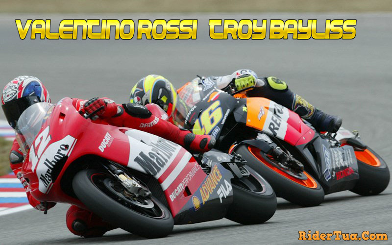 Siapa Pembalap Terkuat di MotoGP dalam Pertarungan Jarak Dekat? 3 troy bayliss valentino rossi motogp