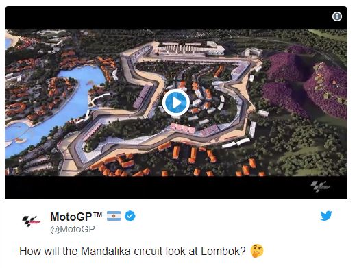 Resmi MotoGP Tayangkan Video Layout Sirkuit Mandalika Lombok GP Indonesia ! 1 Video sirkuit lombok