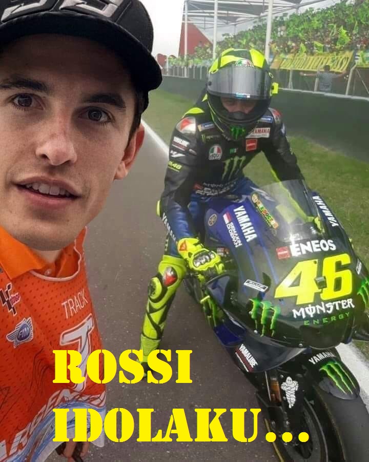 Marc Marquez Idolakan Rossi