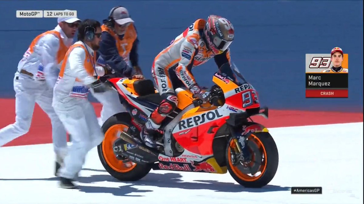 Marc Marquez jatuh Austin 2019
