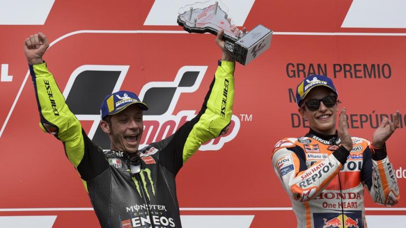 Valentino Rossi podium Argentina 2019