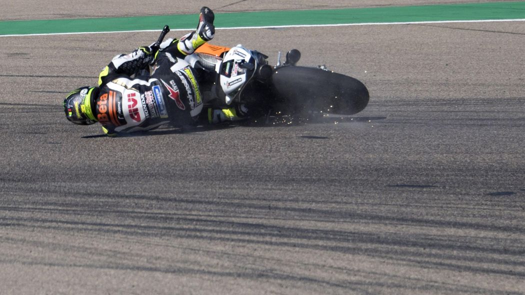 Cal Crutchlow crash Australia 2018