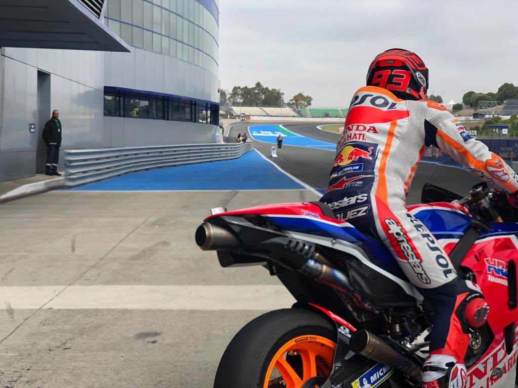 Ancaman Serius, Sasis Karbon Honda RC213V Diuji Marc Marquez di Jerez, Lawan Wasalam ! 3 Sasis Karbon Honda RC213V Diuji Marc Marquez di Jerez