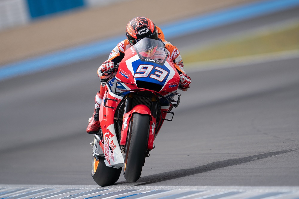 Ancaman Serius, Sasis Karbon Honda RC213V Diuji Marc Marquez di Jerez, Lawan Wasalam ! 1 Marc Marquez memakai Teknologi Baru Honda Frame Karbon