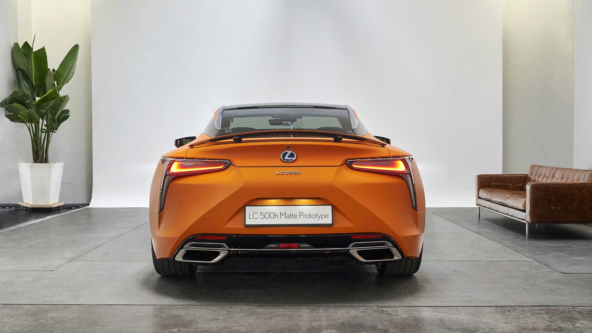 lexus lc 500h matte prototype space orange 1