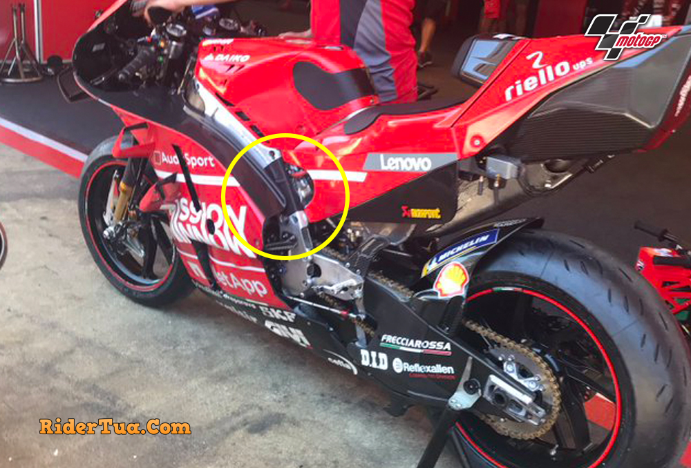 Evolusi Motor Ducati dari GP19 ke GP20: Untuk Jaga Rahasia,Versi Final Akan Terlihat di Qatar 1 Dovizioso Frame berlapis karbon baru