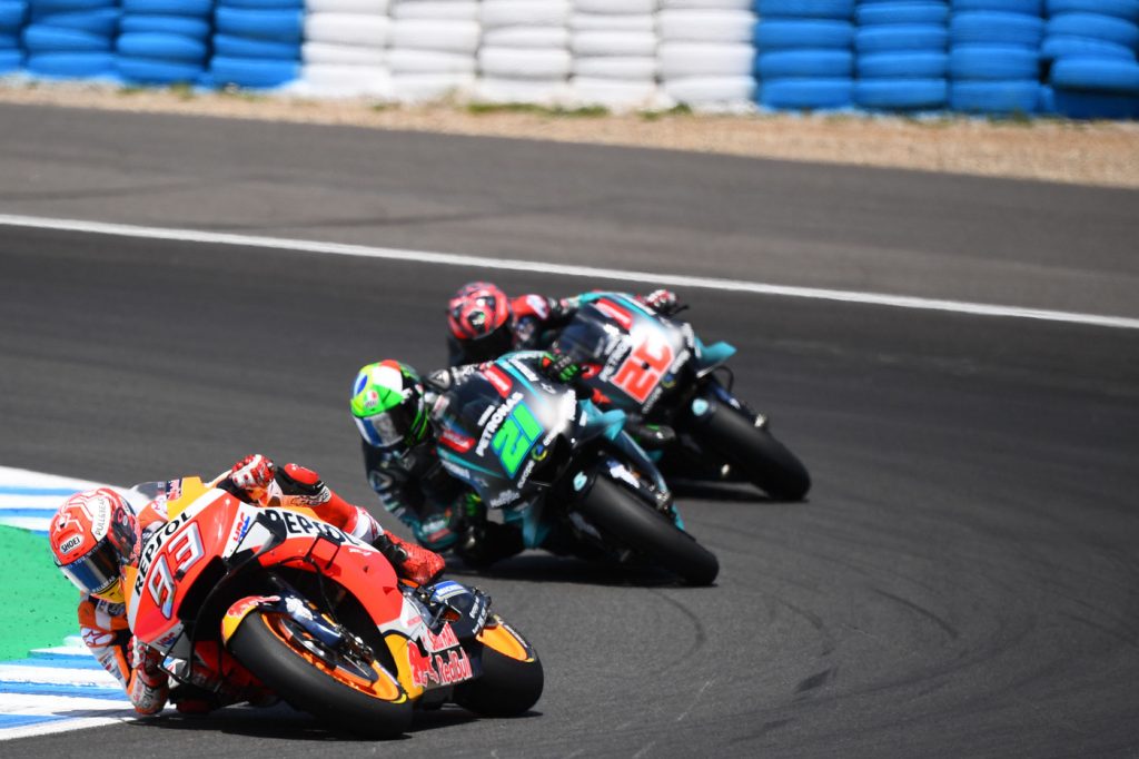 Mau Ketawa Takut Dosa, Rossi-Vinales Jadi 'Kelinci Percobaan',Tim Satelit Semakin di Depan 3 Franco Morbidelli Fabio Quartararo Petronas Yamaha SRT Marc Marquez Repsol Honda MotoGP 2019