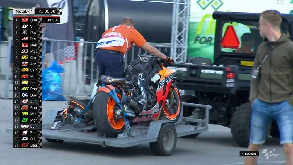 Jorge Lorenzo Crash Assen 3
