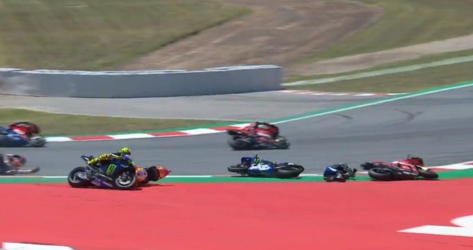 Jorge Lorenzo Jatuh Catalunya